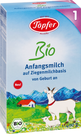 Töpfer Био Начальное молоко	 1 козье, с рождения, 400 г