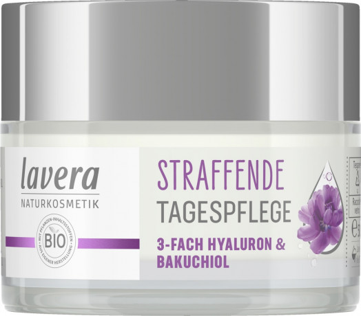 LAVERA Straffende Tagespflege, 50 ml, Лавера Дневной крем подтягивающий, 3 вида гиалуроновой кислоты и бакучиол, лифтинг, 50 мл