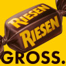 RIESEN 900 g Mega Pack Sweets with Chocolate Caramel in Strong Dark Chocolate Конфеты с шоколадной карамелью в темном шоколаде 900г