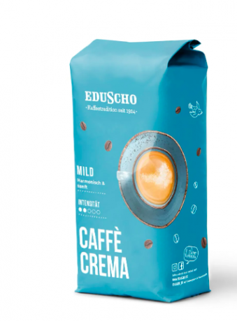 Eduscho Caffe Crema Mild Ganze Bohne 1kg, Кофе в зернах Crema Mild 1кг