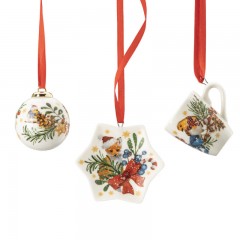 Hutschenreuther Hutschenreuther Sammelserie Weihnachtslied 2022 Mini-Set 3-tlg. Becher 'Leise rieselt der Schnee' Hutschenreuther Collection Series Christmas Carol 2022 Mini Set 3 предм. Кружка &amp;quot;Тихо падает снег&amp;quot;