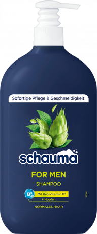 Schauma Shampoo For Men, 750 ml, Schauma мужской шампунь For Men с экстрактом хмеля и провитамином B5, 750 мл