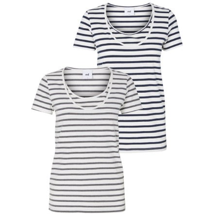 mama liciou Stillshirt 2er Pack MLLEA navy blazer