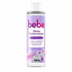 bebe Mildes Mizellenwasser, 400 ml, bebe мягкая мицеллярная вода с розовой водой для лица и глаз, 400 мл