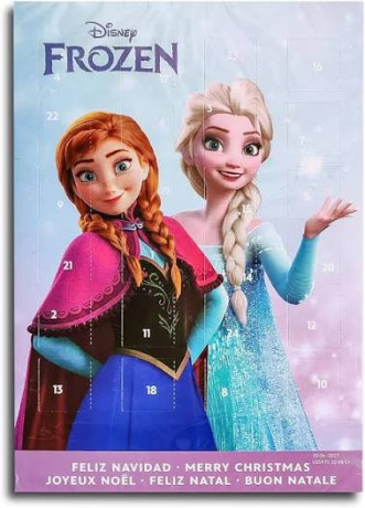 Disney Frozen Adventskalender, шоколадный адвент-календарь Холодное сердце, 24 окошка, 75 г