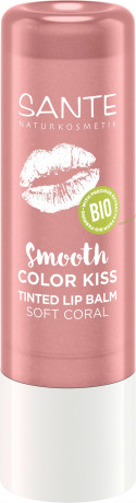 SANTE Smooth Color Kiss Soft Coral, 4.8 g, Санте Оттеночное средство для губ Smooth Color Kiss, оттенок Soft Coral, коралловый, 4,8 г