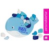 goki Balancierspiel Wal mit Name personalisiert Балансирующая игра с китами