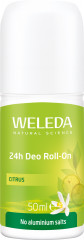 WELEDA CITRUS 24h Deo Roll-On, 50 ml, Шариковый дезодорант Citrus 24 часа без солей алюминия, с цитрусовым ароматом, 50 мл