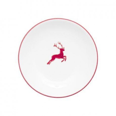 Gmundner Keramik Gmundner Keramik Rubinroter Hirsch Mokka-/Espresso-Untertasse glatt d: 11 cm Gmundner Ceramics Ruby Red Deer Блюдце для мокко/эспрессо гладкое d: 11 см