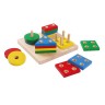 PLANTOYS Lernspiel Sortierbrett geometrische Formen Lernspiele Образовательная игра сортировка геометрических фигур развивающие игры