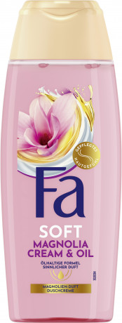Fa Soft Magnolia Cream & Oil Duschcreme 250 ml, Крем для душа FA Soft Magnolia Cream & Oil с маслами и ароматом магнолии, фиалки и пачули, 250 мл