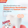 elmex Zahnpasta Junior Kariesschutz Professional, 75 ml, Детская зубная паста Junior Kariesschutz Professional с кальцием и фторидом, 6–12 лет, 75 мл