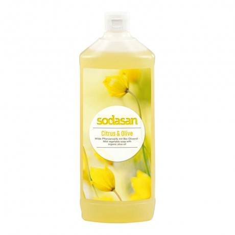 Sodasan Liquid Citrus & Olive Seife 1L  Жидкое Мыло Цитрусово-Оливковое 1л
