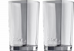 JURA JURA Kaffeevollautomat Latte macchiato Glaser 2er-Set klein.  Полностью автоматическая кофемашина JURA, набор из 2 маленьких глазурей для латте маккиато.
