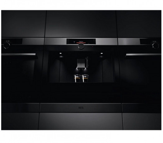 AEG AEG Einbau-Kaffeevollautomat KKK994500M, Premium-Drehwahler mit Beruhrungssensor Antifinger Edelstahl-Beschichtung 2 Heizsysteme fur eine optimale Bruhtemperatur und Dampfausgabe Встраиваемая полностью автоматическая кофемашина AEG KKK994500M, поворо