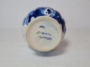 Delft Blau Винтажная ваза ручной росписи "Голубые цветы на белом", делфтский фарфор, Голландия, 8,5см х 13,5см, Голландия, 1960-70гг.
