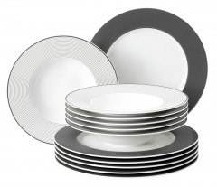 Seltmann Weiden Seltmann Weiden Tafelservice 12-tlg. NO LIMITS MOMENTS schwarz/weiss Сервиз Seltmann Weiden 12 предм. НЕТ ОГРАНИЧЕНИЙ МОМЕНТОВ