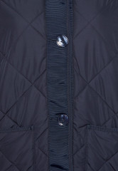 Tommy Hilfiger COLLARLESS QUILTED SHORT JACKET Light jacket desert sky КОРОТКАЯ СТЕГАНАЯ КУРТКА БЕЗ ВОРОТНИКА Легкая куртка небо пустыни