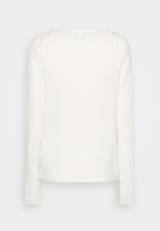 Tommy Hilfiger SOFT V-NECK CARDIGAN Cardigan ecru МЯГКИЙ КАРДИГАН С V-ОБРАЗНЫМ ВЫРЕЗОМ Кардиган экрю