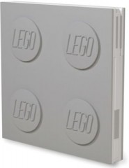 LEGO Notizheft LEGO, verschliessbar, inkl. Gelstift, grau Блокнот LEGO, с замком, с гелевой ручкой, серый
