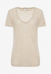 Tommy Hilfiger REG V-NK Basic T-shirt beige РЭГ В-НК Базовая футболка бежевый