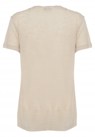Tommy Hilfiger REG V-NK Basic T-shirt beige РЭГ В-НК Базовая футболка бежевый