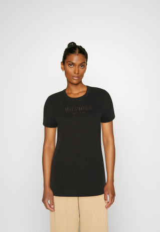 Tommy Hilfiger Print T-shirt black футболка с принтом черный