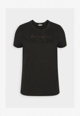 Tommy Hilfiger Print T-shirt black футболка с принтом черный