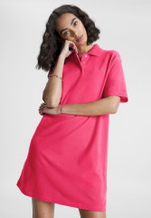 Tommy Hilfiger MODERN POLO Day dress bright cerise pink MODERN POLO Повседневное платье ярко-вишнево-розовый
