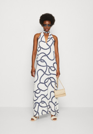 Tommy Hilfiger COASTAL ROPE MAXI HALTER  Maxi dress blue coast COASTAL ROPE MAXI HALTER Платье макси голубое побережье
