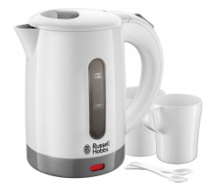 RUSSELL HOBBS RUSSELL HOBBS Wasserkocher 23840-70 Travel Wasserkocher Weiss + 2 Tassen + 2 Teeloffel  RUSSELL HOBBS Чайник 23840-70 Travel Kettle Белый + 2 чашки + 2 чайные ложки