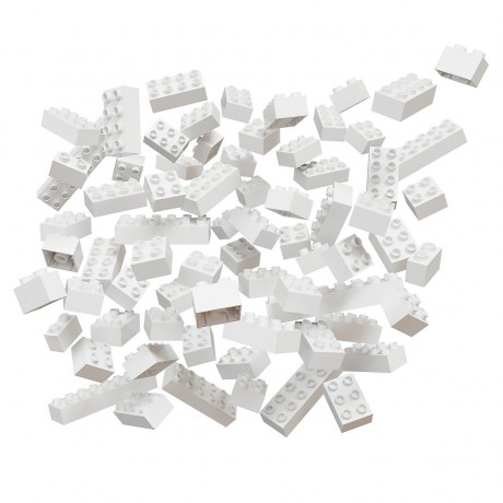 Hubelino 60-teiliges weisses Bausteine Set Набор из 60 белых строительных блоков