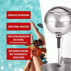 CLATRONIC CLATRONIC Standmixer BM 3472, Barmixer u. Milchaufschaumer in Einem  Настольный миксер CLATRONIC BM 3472, барный миксер и вспениватель молока в одном