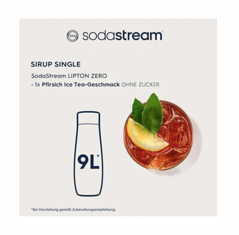 SodaStream Lipton Ice Tea 440ml x 3stk, Набор Сироп для напитков Липтон, без сахара, 3 шт х 440 мл