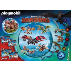 PLAYMOBIL PLAYMOBIL 70729 Dragon Racing: Fischbein und Fleischklops PLAYMOBIL 70729 Гонки на драконах: китовый ус и фрикадельки