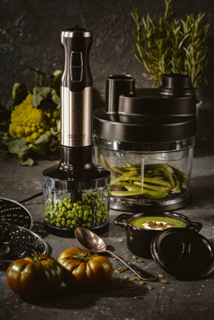 JUNG JUNG Handmixer CAMRY CR4623 Elektrische Stabmixer Set, Zerkleinerer Kuche elektrisch, 1000,00 W, Multizerkleinerer Gemuseschneider Zwiebelschneider Stabmixer Purieren Ручной миксер JUNG CAMRY CR4623, электрический ручной блендер, электрический кухон