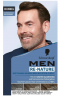Schwarzkopf Men Re-Nature Dark 2st, Краска от седины для мужчин, постепенное восстановление цвета волос, тёмно-каштановый / чёрный, 2шт