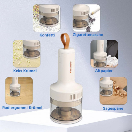 Yoyaxi Akku-Handstaubsauger Tischstaubsauger USB wiederaufladbar mit hoher Saugleistung, 1200 mAh Li-Akku fur Schule, Zuhause, Buro und Auto  Беспроводной ручной пылесос Yoyaxi, настольный пылесос, перезаряжаемый через USB, с высокой мощностью всасывания,