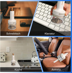 Yoyaxi Akku-Handstaubsauger Tischstaubsauger USB wiederaufladbar mit hoher Saugleistung, 1200 mAh Li-Akku fur Schule, Zuhause, Buro und Auto  Беспроводной ручной пылесос Yoyaxi, настольный пылесос, перезаряжаемый через USB, с высокой мощностью всасывания,