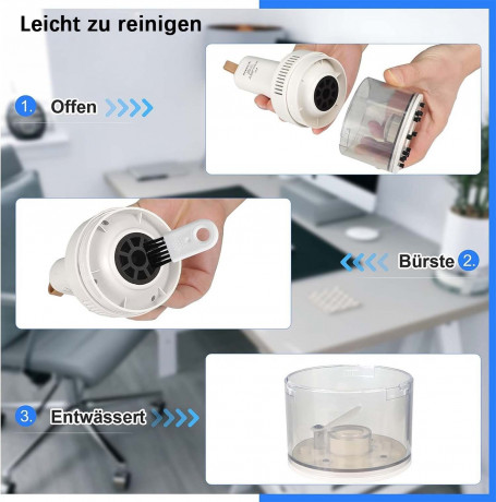 Yoyaxi Akku-Handstaubsauger Tischstaubsauger USB wiederaufladbar mit hoher Saugleistung, 1200 mAh Li-Akku fur Schule, Zuhause, Buro und Auto  Беспроводной ручной пылесос Yoyaxi, настольный пылесос, перезаряжаемый через USB, с высокой мощностью всасывания,