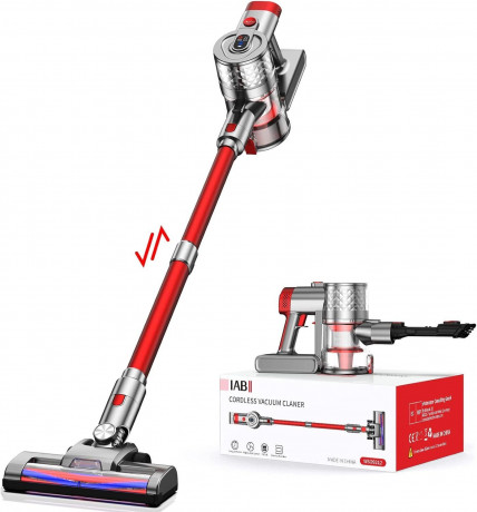 IAB IAB Akku-Hand-und Stielstaubsauger, 300,00 W, Beutellos, 25000PA 300W Starker Saugleistung, 6 in 1 Ultraleiser Vacuum Cleaner Беспроводной ручной и стержневой пылесос IAB, 300,00 Вт, без мешка, 25000 Па, высокая мощность всасывания 300 Вт, сверхтихи