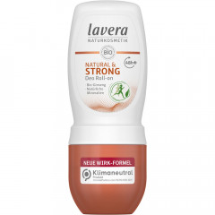 LAVERA Deo Roll-on NATURAL &amp; STRONG, 50 ml, Лавера Роликовый дезодорант с усиленной защитой от запаха, био-женьшень, 50 мл