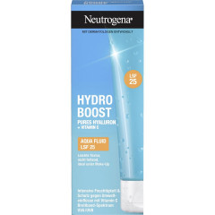 Neutrogena Hydro Boost Aqua Fluid LSF 25, 50 ml, Neutrogena Hydro Boost Aqua Увлажняющий флюид для лица с гиалуроновой кислотой, витамином C и SPF 25, 50 мл