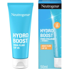 Neutrogena Hydro Boost Aqua Fluid LSF 25, 50 ml, Neutrogena Hydro Boost Aqua Увлажняющий флюид для лица с гиалуроновой кислотой, витамином C и SPF 25, 50 мл