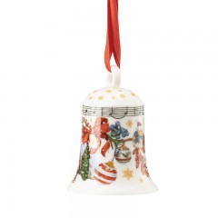 Hutschenreuther Hutschenreuther Sammelserie Weihnachtslied 2022 Porzellanglocke 'Leise rieselt der Schnee' h: 7 cm Hutschenreuther Collection Series Рождественская песнь 2022 Фарфоровый колокольчик &quot;Тихо падает снег&quot; h: 7 см
