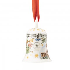 Hutschenreuther Hutschenreuther Sammelserie Weihnachtslied 2022 Porzellanglocke 'Leise rieselt der Schnee' h: 7 cm Hutschenreuther Collection Series Рождественская песнь 2022 Фарфоровый колокольчик &quot;Тихо падает снег&quot; h: 7 см