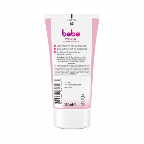 bebe Waschgel, 150 ml, bebe гель для умывания с экстрактом абрикоса и пантенолом, 150 мл
