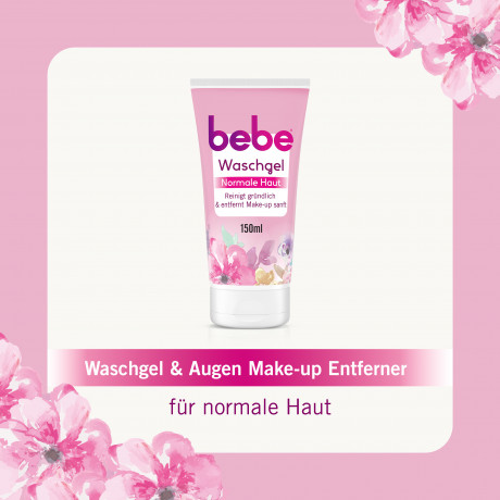 bebe Waschgel, 150 ml, bebe гель для умывания с экстрактом абрикоса и пантенолом, 150 мл