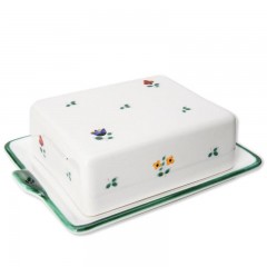 Gmundner Keramik Gmundner Keramik Streublumen Butterdose 250 g Масленка Gmundner керамическая с цветочками 250 г