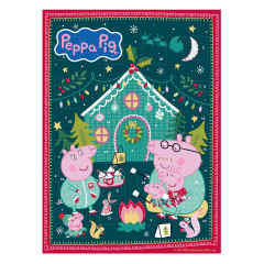 Peppa Pig Adventskalender, детский шоколадный адвент-календарь Свинка Пеппа, 24 окошка, 75 г